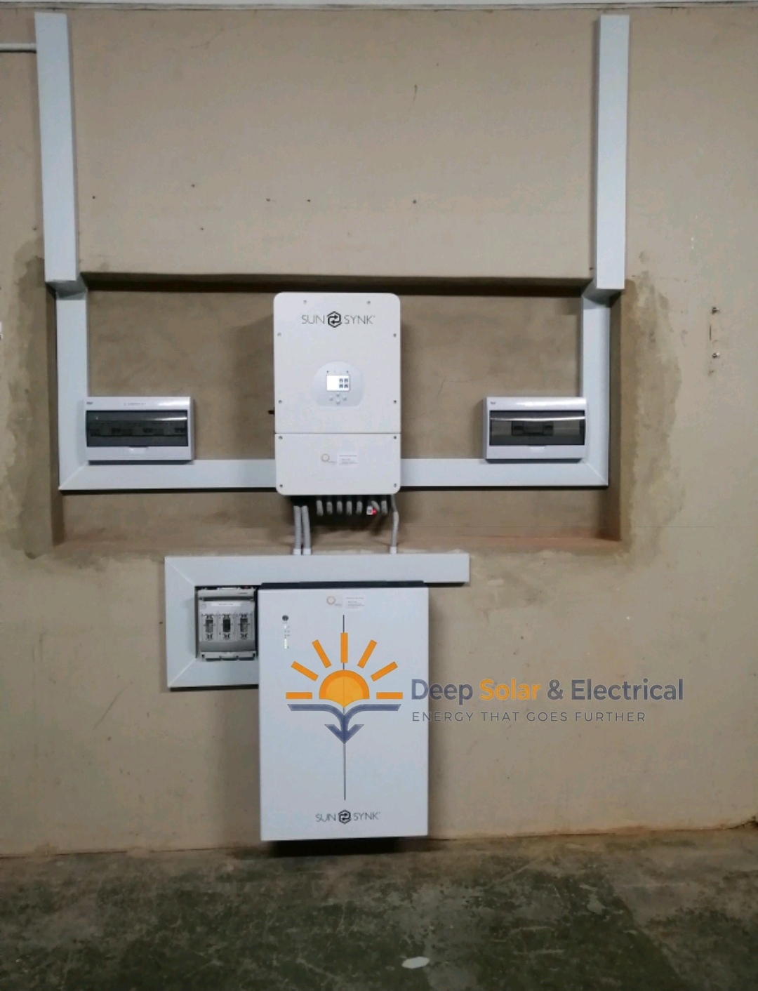 8kW Sunsynk inverter with 10kW 208Ah battery system